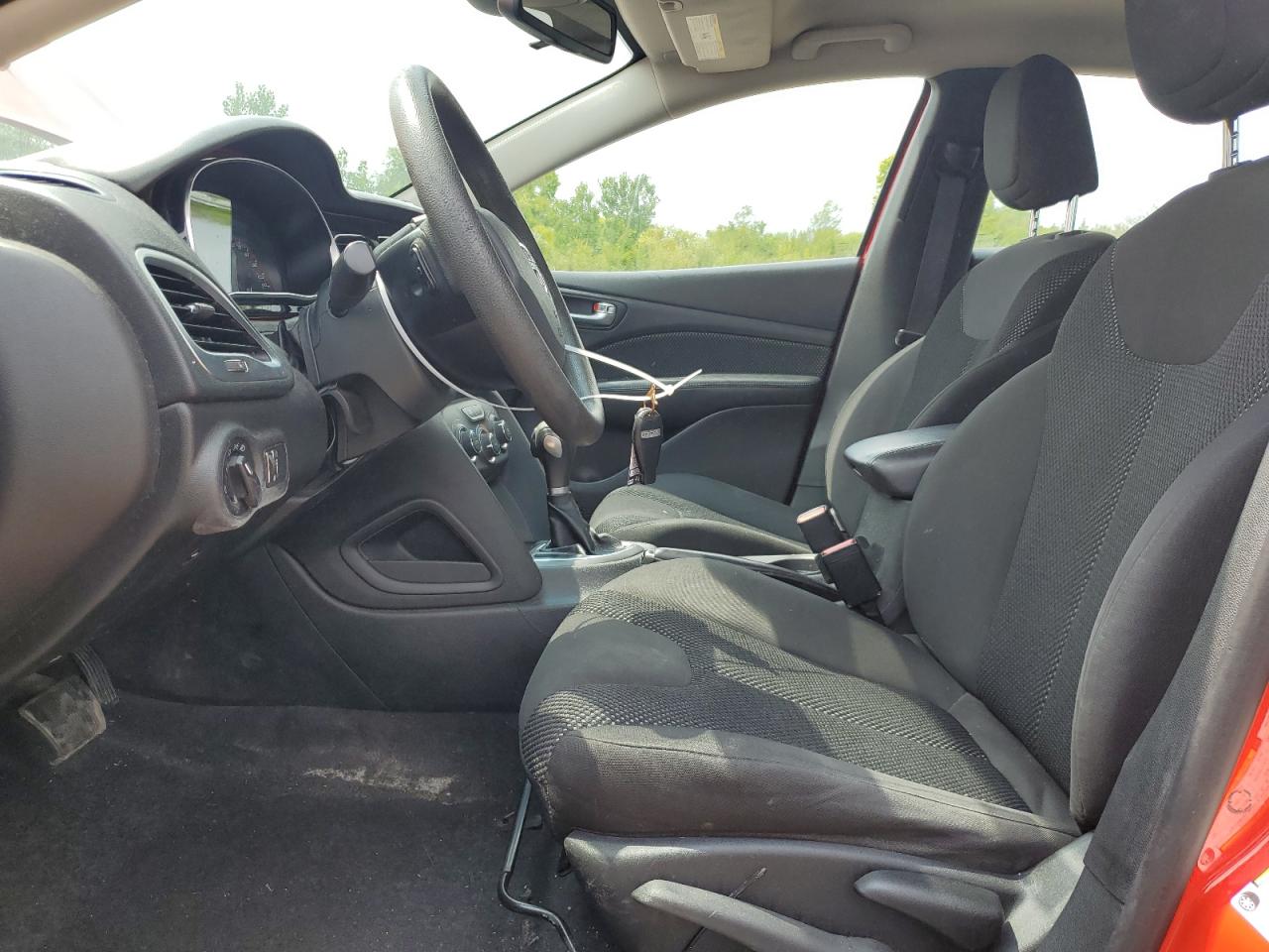 2016 Dodge Dart VIN 1C3CDFAA1GD736688 Copart auction photo, front end / side damage thumbnail 7