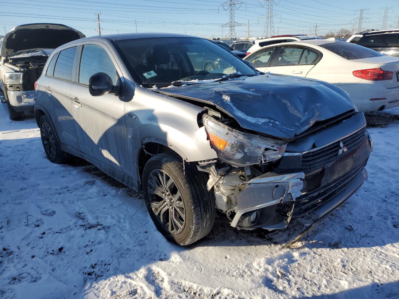 2017 Mitsubishi Outlander VIN JA4AP3AU7HZ036367 Copart auction photo, front end / rear end damage thumbnail 4
