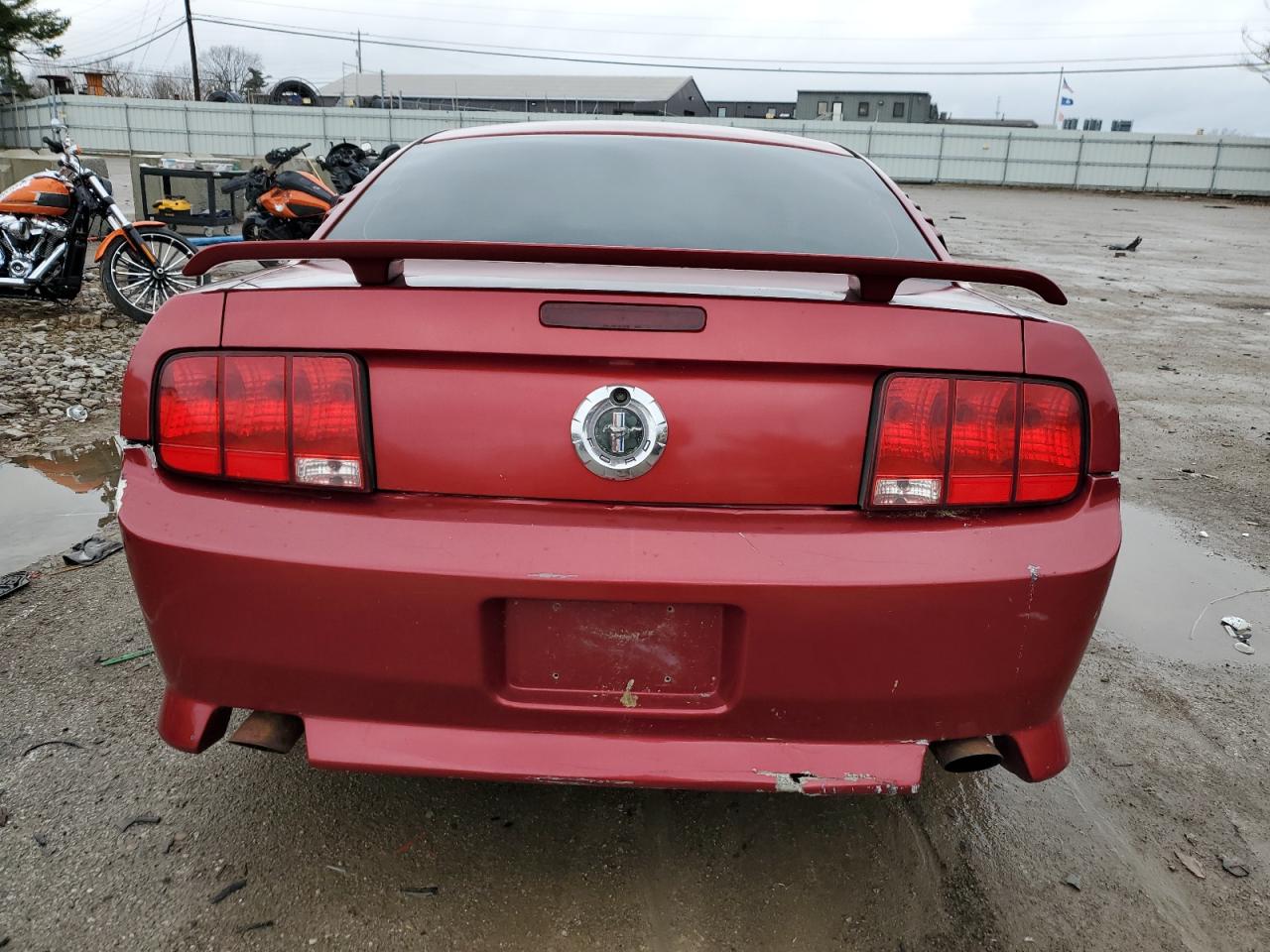 2005 Ford Mustang VIN 1ZVFT80N055116947 Copart auction photo, rear end / side damage thumbnail 6