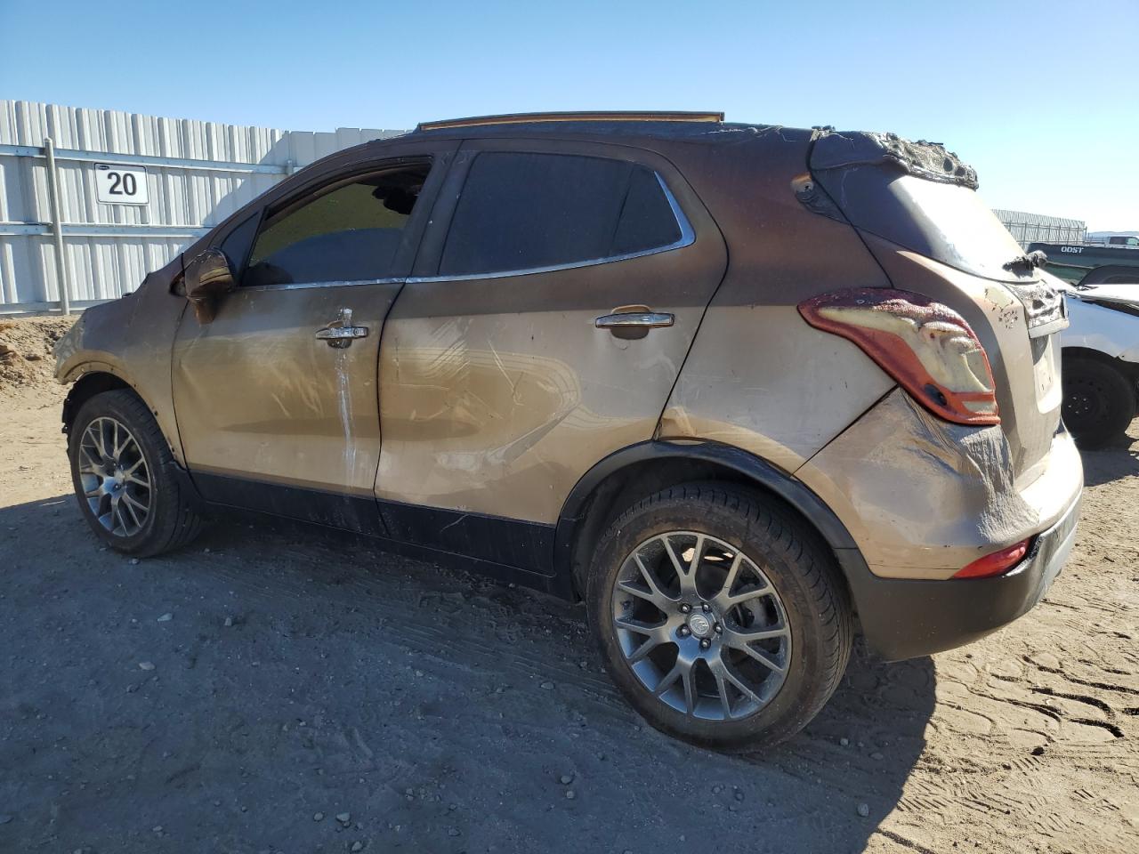 2019 Buick Encore VIN KL4CJ1SB0KB828341 Copart auction photo, burn damage thumbnail 2