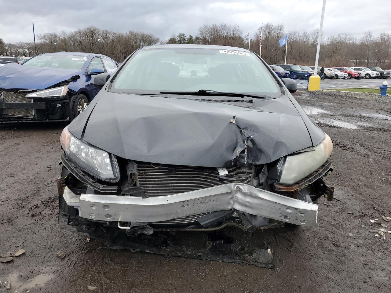 2012 Honda Civic VIN 2HGFB2F50CH592388 Copart auction photo, front end / minor dent/scratches damage thumbnail 5