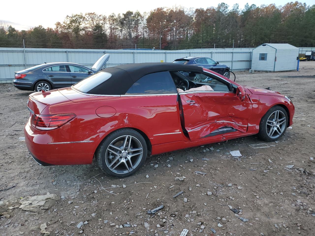 2015 Mercedes-Benz E-klasse VIN WDDKK6FF2FF302399 Copart auction photo, side damage thumbnail 3