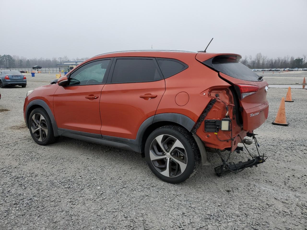 2016 Hyundai Tucson VIN KM8J3CA25GU046290 Copart auction photo, rear end damage thumbnail 2