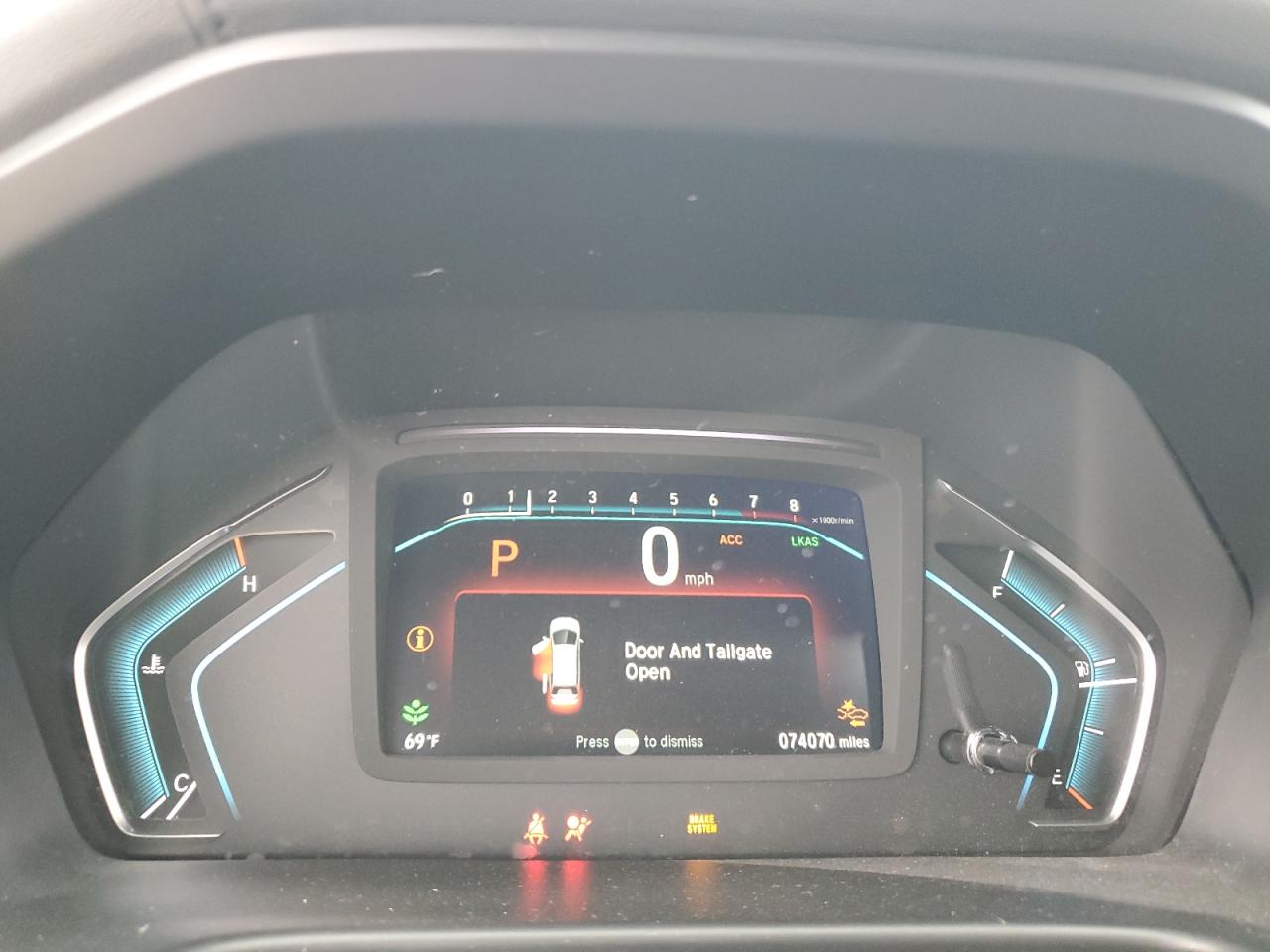 2019 Honda Odyssey VIN 5FNRL6H72KB046114 Copart auction photo, rear end damage thumbnail 9