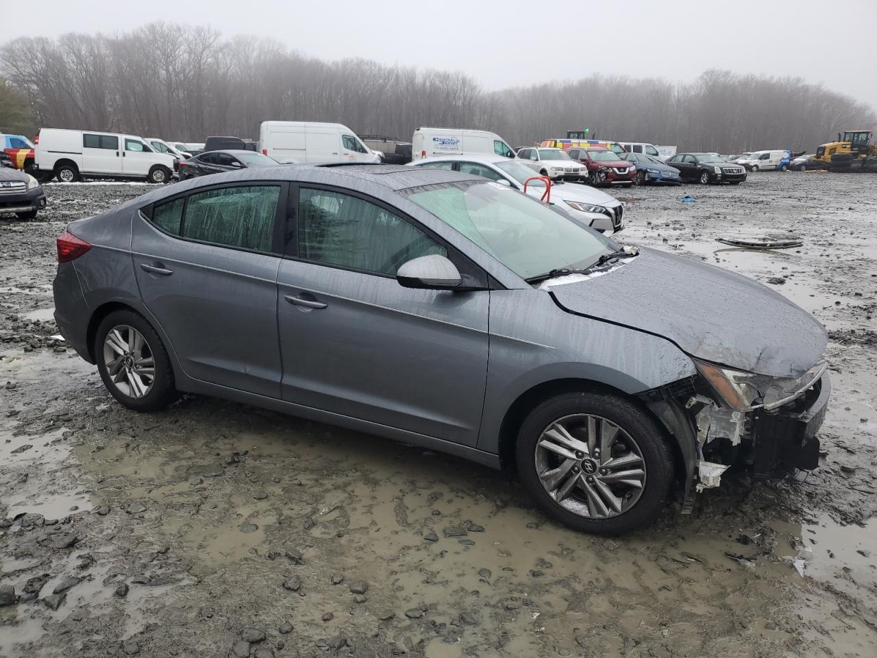 2019 Hyundai Elantra VIN KMHD84LF3KU833641 Copart auction photo, front end damage thumbnail 4