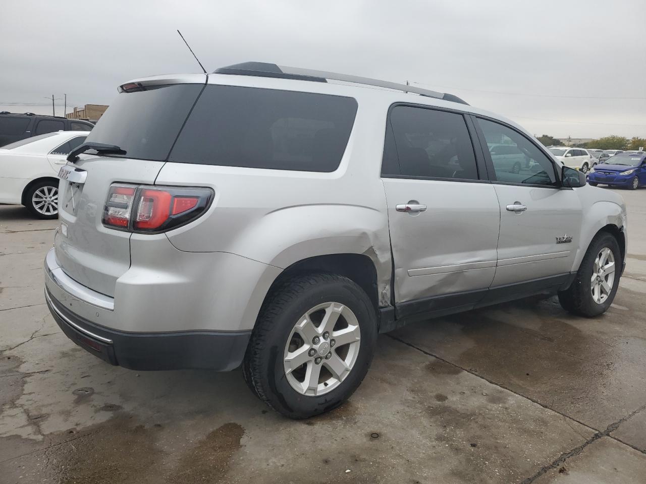 2015 GMC Acadia VIN 1GKKRNED8FJ171612 Copart auction photo, side damage thumbnail 3