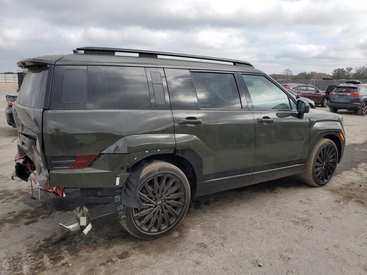 2024 Hyundai Santa Fe VIN 5NMP5DGL0RH042396 Copart auction photo, rear end / side damage thumbnail 3
