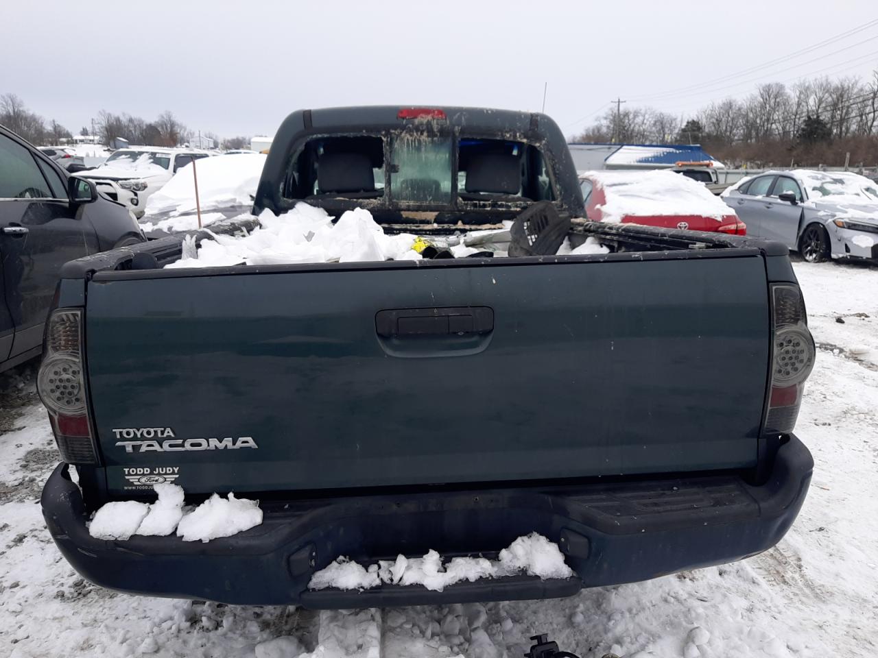 2009 Toyota Tacoma VIN 5TENX22N29Z621579 Copart auction photo, all over damage thumbnail 6