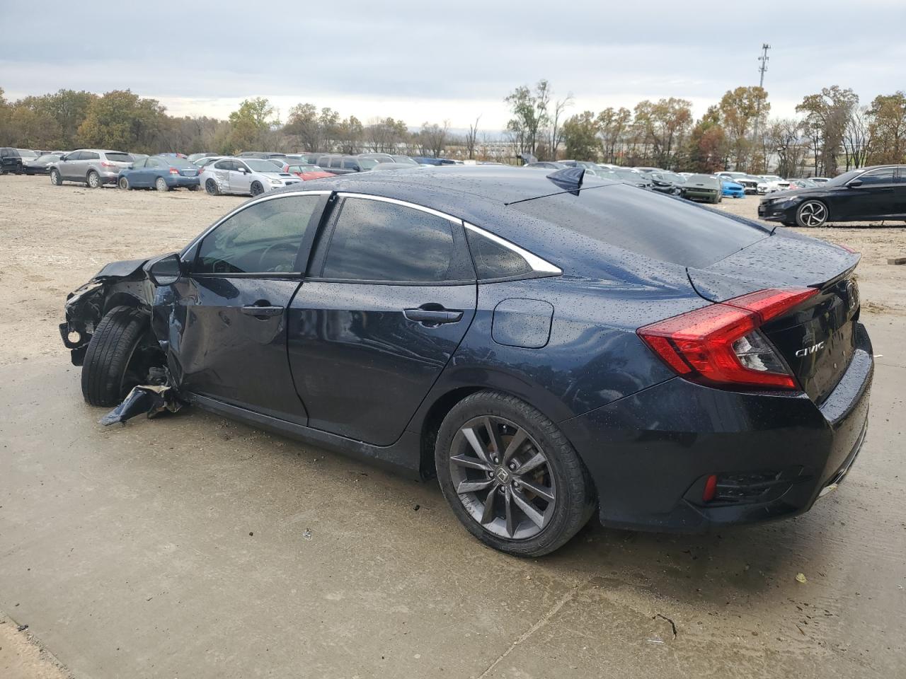 2021 Honda Civic VIN 19XFC1F75ME001332 Copart auction photo, front end / side damage thumbnail 2