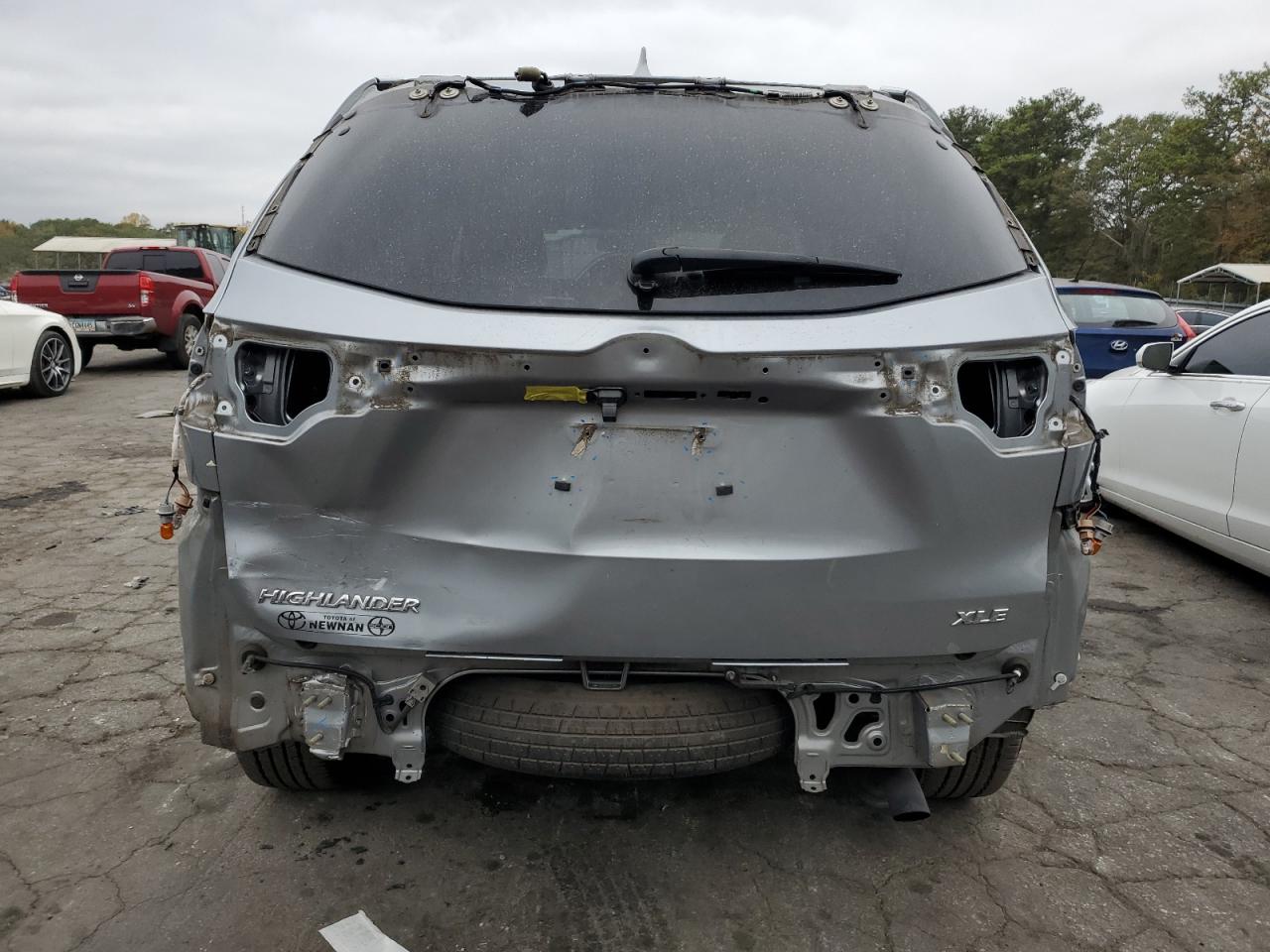 2015 Toyota Highlander VIN 5TDKKRFH3FS089931 Copart auction photo, rear end damage thumbnail 6