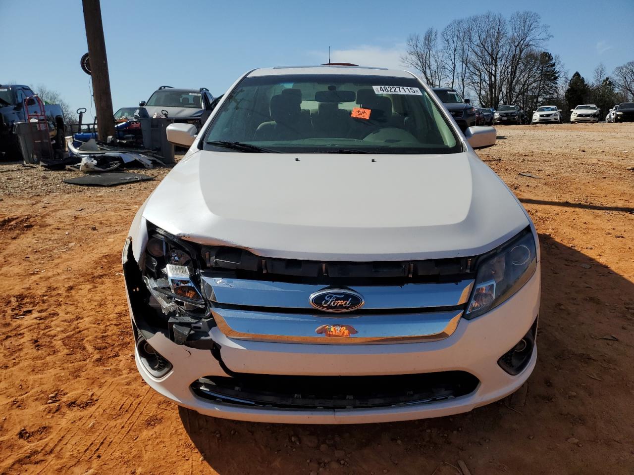 2012 Ford Fusion VIN 3FAHP0HA8CR371803 Copart auction photo, front end / rear end damage thumbnail 5