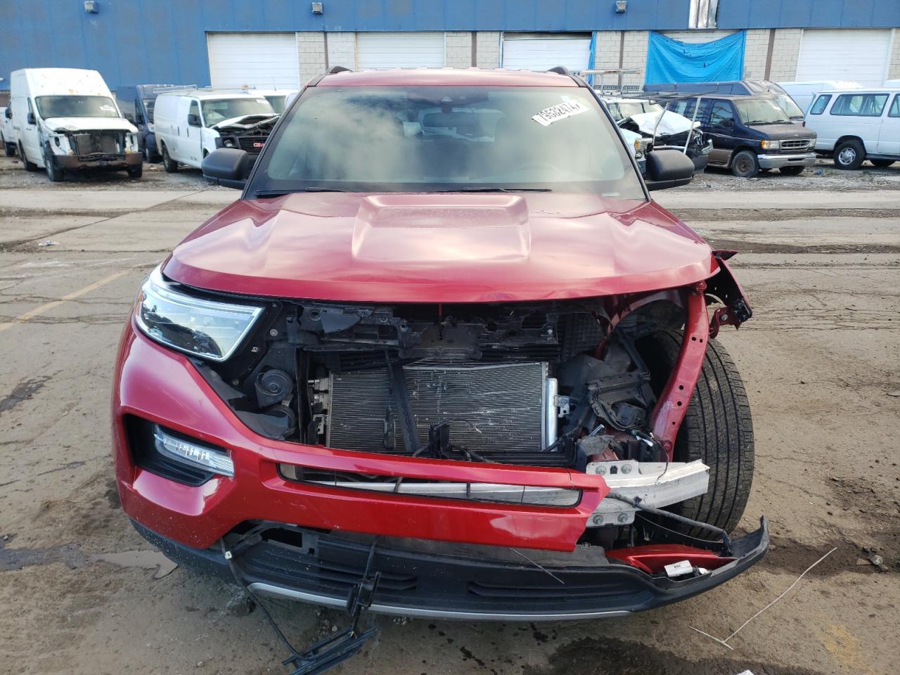 2020 Ford Explorer VIN 1FMSK8DH7LGA69423 Copart auction photo, front end damage thumbnail 5