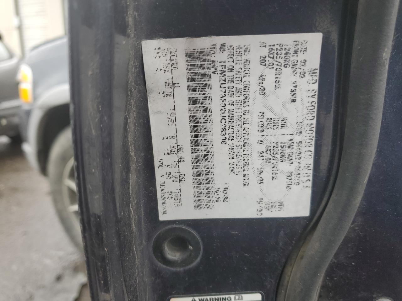 2002 Ford Explorer VIN 1FMZU73E02UC28308 Copart auction photo, rollover damage thumbnail 12