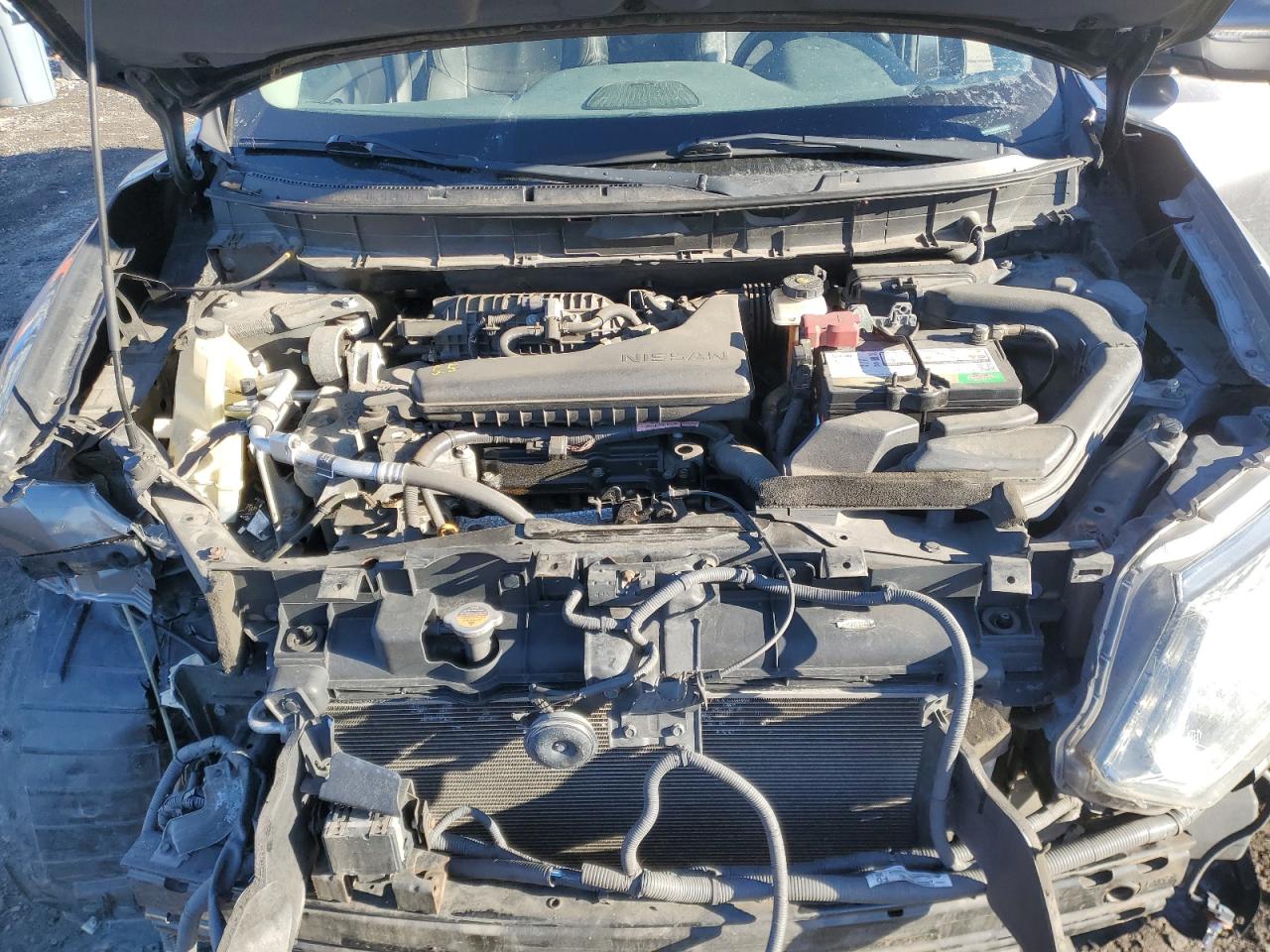 2014 Nissan Rogue VIN 5N1AT2MV6EC870138 Copart auction photo, front end damage thumbnail 14