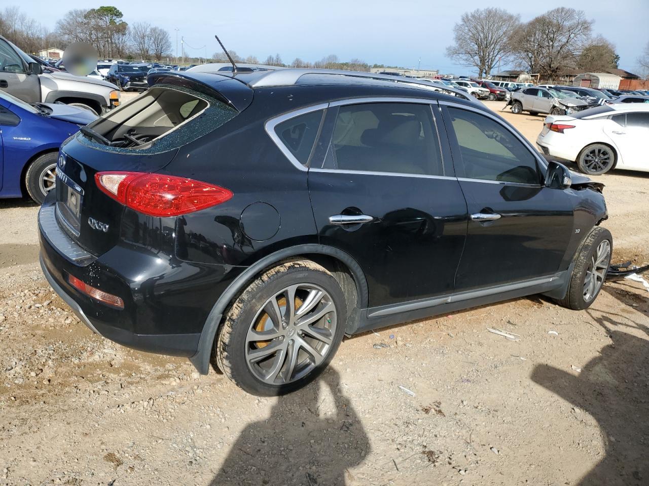 2016 Infiniti QX50 VIN JN1BJ0RR8GM261969 Copart auction photo, front end / top/roof damage thumbnail 3