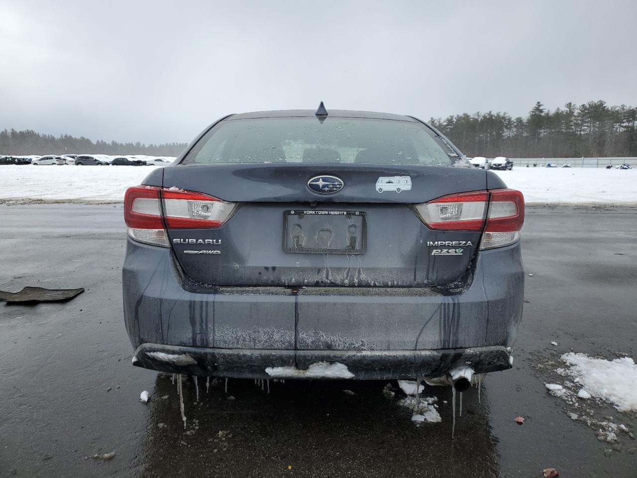2017 Subaru Impreza VIN 4S3GKAB68H3605801 Copart auction photo, front end / undercarriage damage thumbnail 6