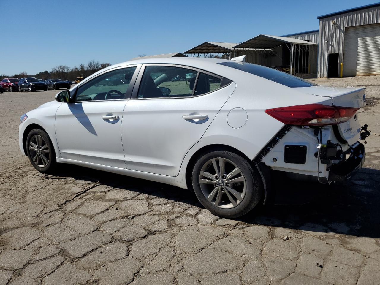 2018 Hyundai Elantra VIN 5NPD84LFXJH390093 Copart auction photo, rear end damage thumbnail 2