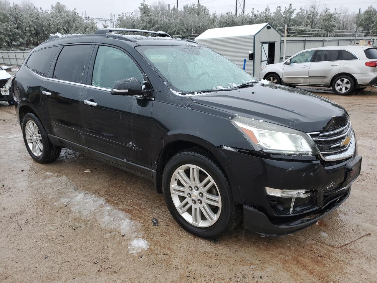 2014 Chevrolet Traverse VIN 1GNKRGKD0EJ300623 Copart auction photo, front end / rear end damage thumbnail 4