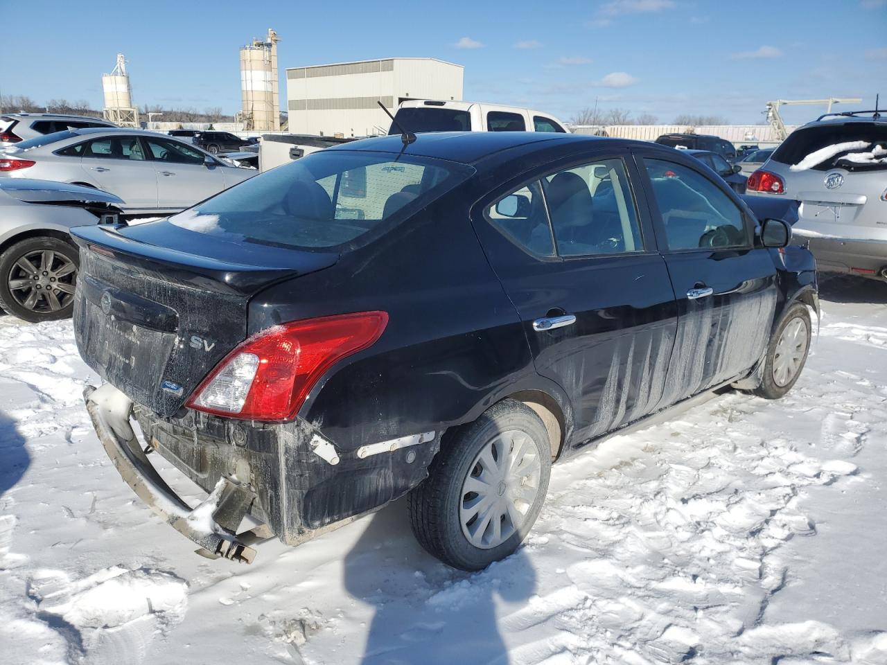 2013 Nissan Versa VIN 3N1CN7AP0DL852069 Copart auction photo, front end / rear end damage thumbnail 3