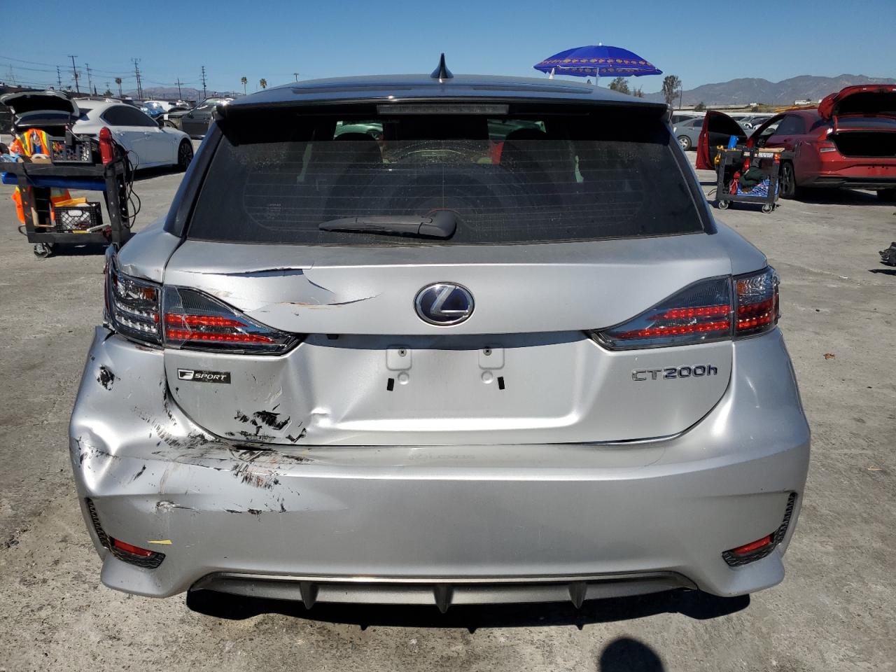 2016 Lexus CT VIN JTHKD5BH5G2270979 Copart auction photo, front end / rear end damage thumbnail 6