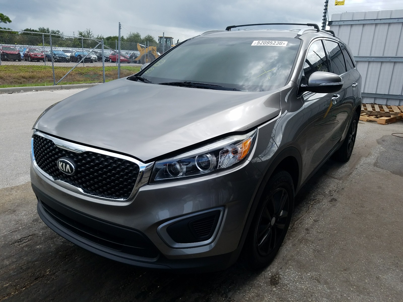 2016 KIA Sorento VIN 5XYPG4A34GG063357 Copart auction photo, burn damage thumbnail 2