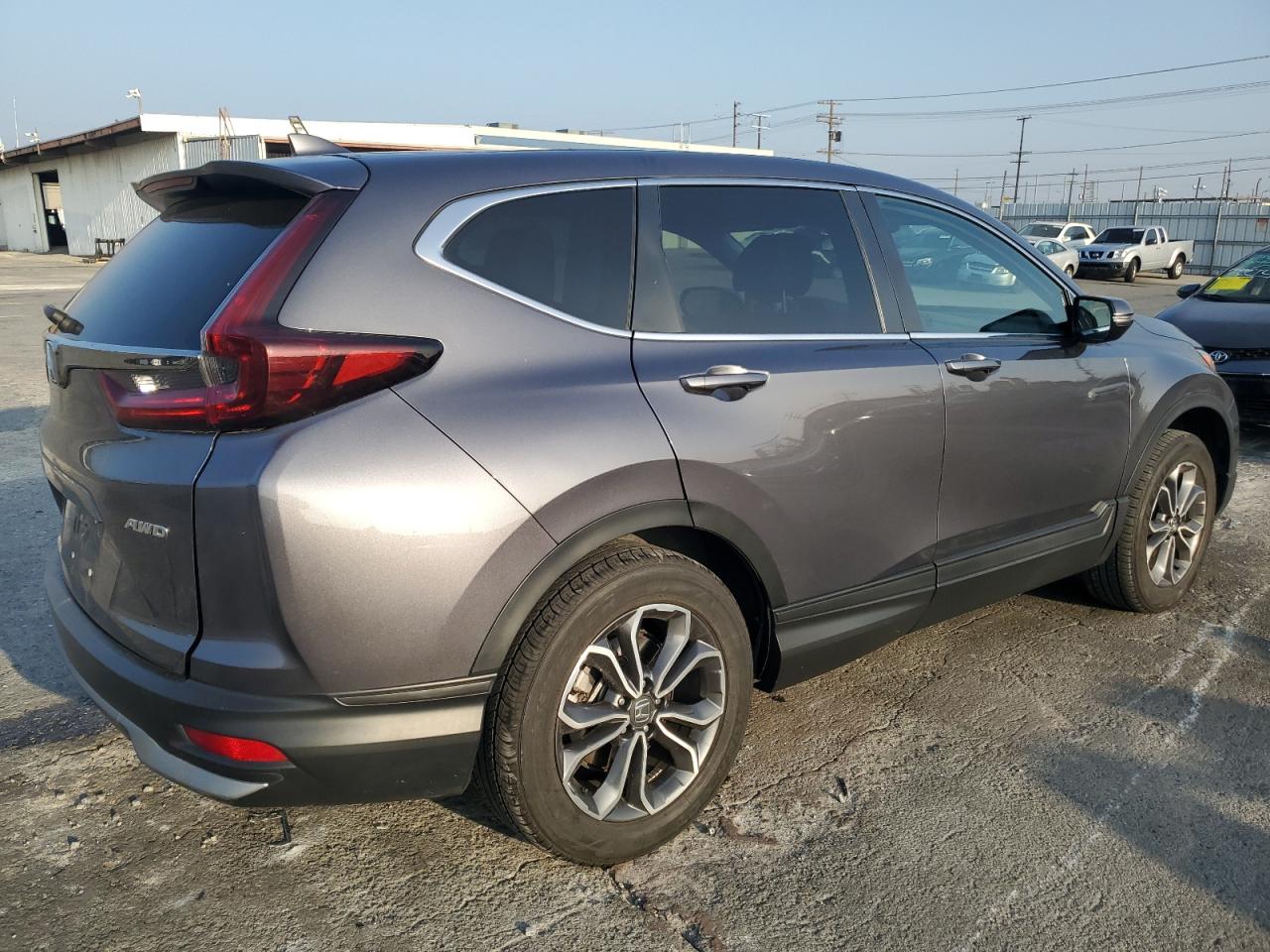 2022 Honda CR-V VIN 2HKRW2H57NH646261 Copart auction photo, rear end / side damage thumbnail 3