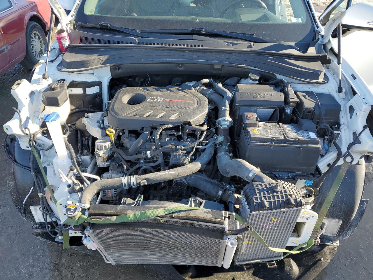 2020 Hyundai Santa Fe VIN 5NMS5CAA6LH273208 Copart auction photo, front end damage thumbnail 11