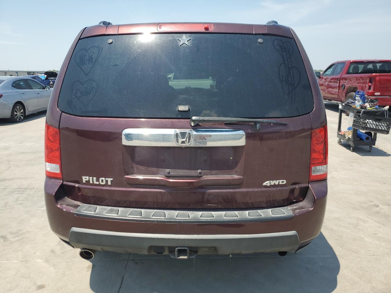 2011 Honda Pilot VIN 5FNYF4H57BB091653 Copart auction photo, front end / side damage thumbnail 6
