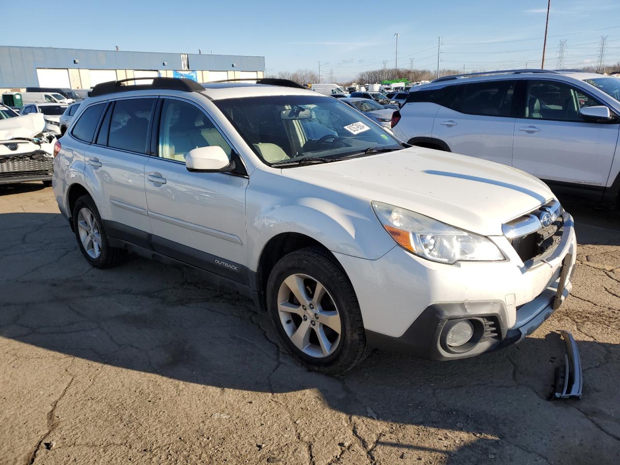 2013 Subaru Outback VIN 4S4BRBKC3D3295306 Copart auction photo, front end damage thumbnail 4