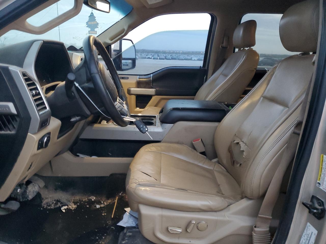 2017 Ford F250 VIN 1FT7W2B61HEC53336 Copart auction photo, front end / side damage thumbnail 7