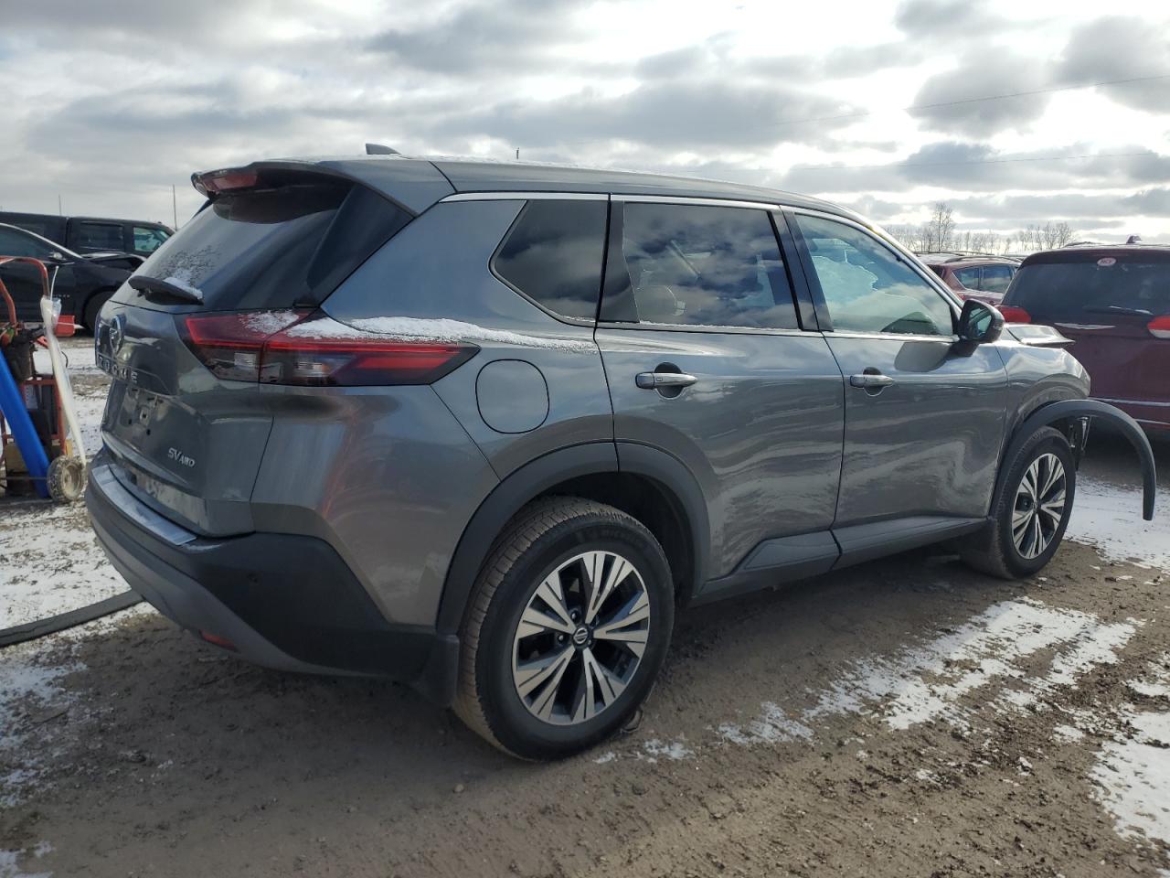 2021 Nissan Rogue VIN 5N1AT3BB6MC776046 Copart auction photo, front end / side damage thumbnail 3