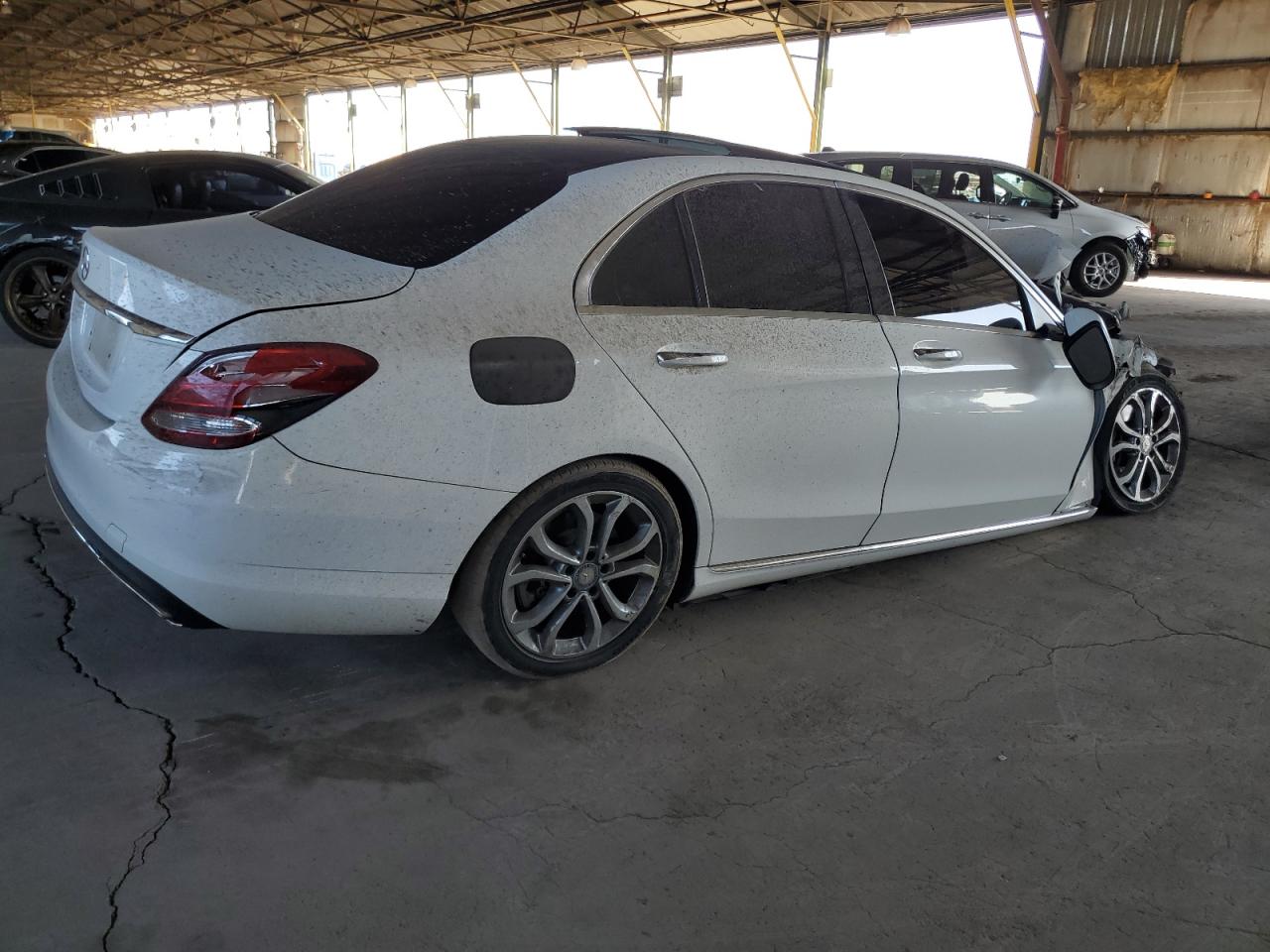 2016 Mercedes-Benz C-klasse VIN 55SWF4JBXGU141779 Copart auction photo, front end damage thumbnail 3