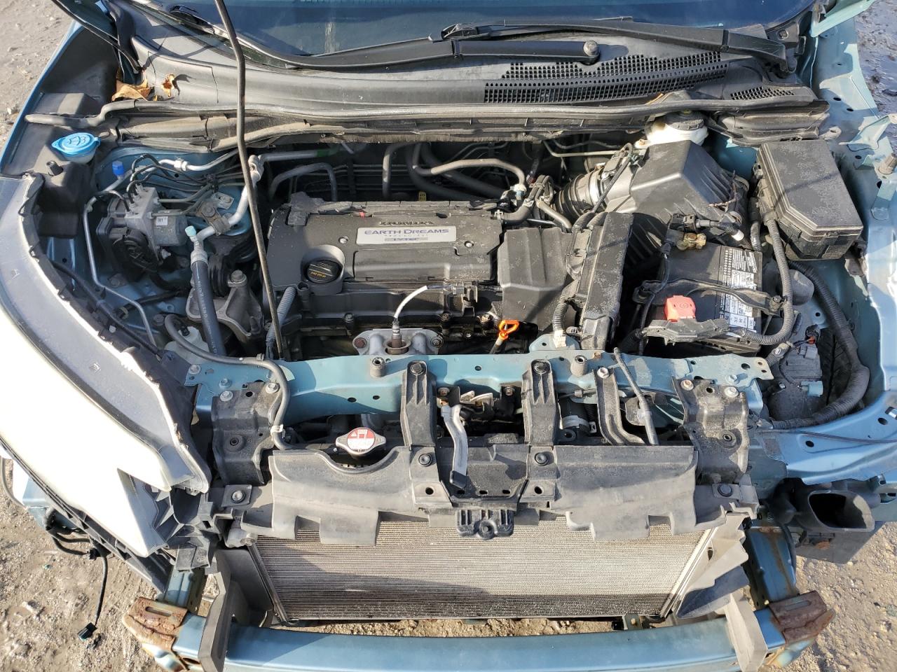 2015 Honda CR-V VIN 2HKRM4H51FH644928 Copart auction photo, front end / side damage thumbnail 11