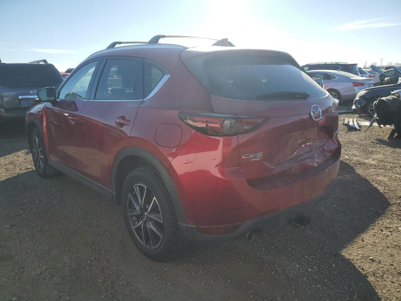 2017 Mazda CX-5 VIN JM3KFBDL1H0107844 Copart auction photo, front end / side damage thumbnail 2