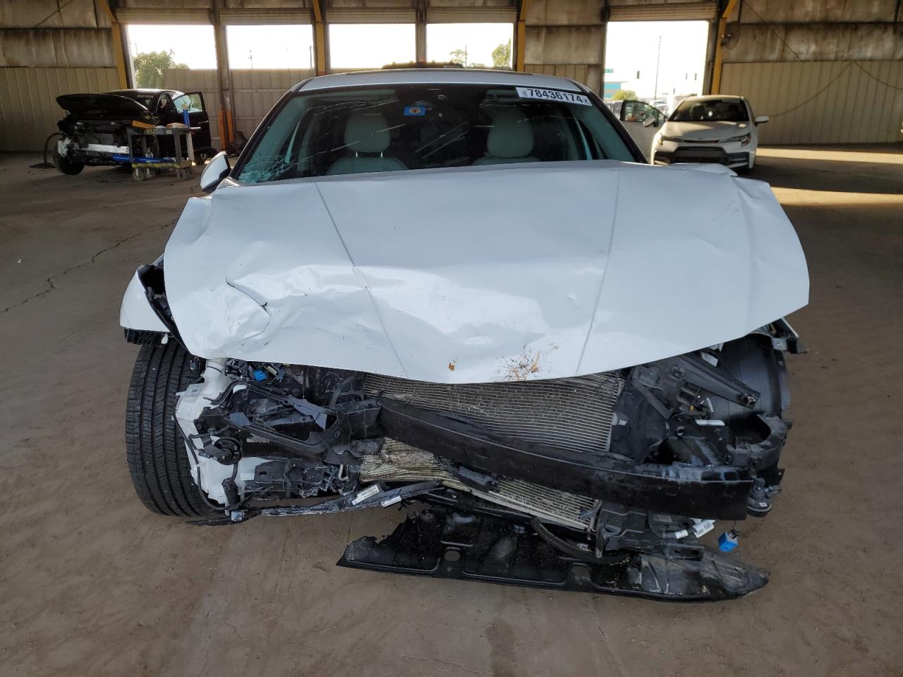 2022 Hyundai Elantra VIN 5NPLP4AG1NH072329 Copart auction photo, front end / side damage thumbnail 5