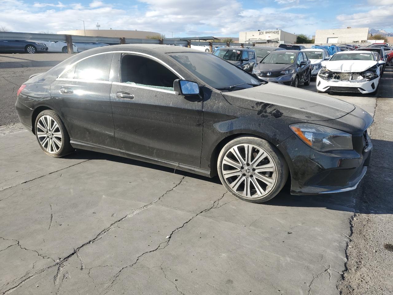 2019 Mercedes-Benz CLA-klasse VIN WDDSJ4EBXKN742862 Copart auction photo, burn damage thumbnail 4
