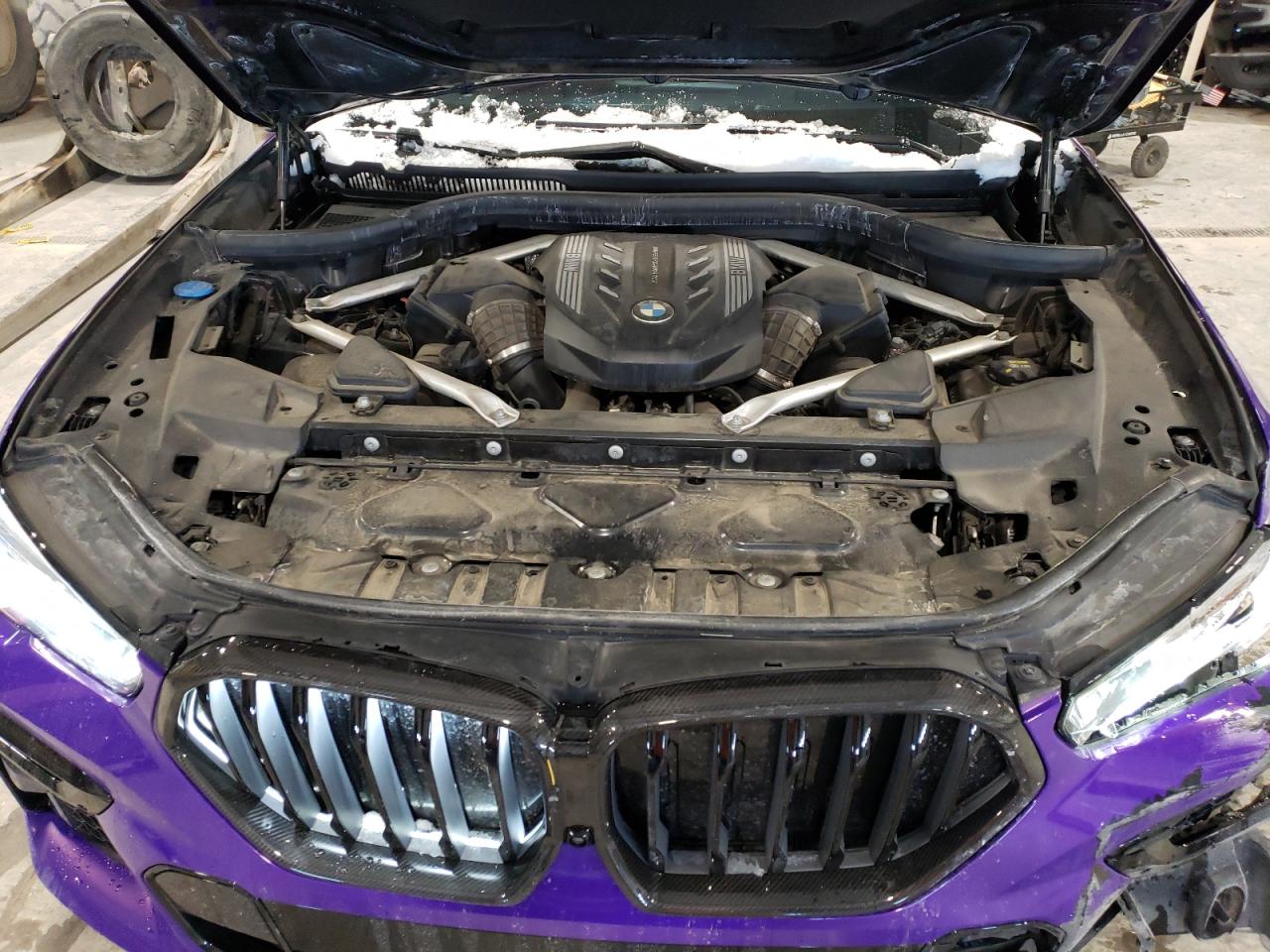 2022 BMW X6 VIN 5UXCY8C07N9K85135 Copart auction photo, front end / side damage thumbnail 13