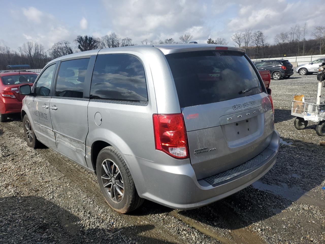 2014 Dodge Caravan VIN 2C4RDGBG2ER451491 Copart auction photo, side damage thumbnail 2