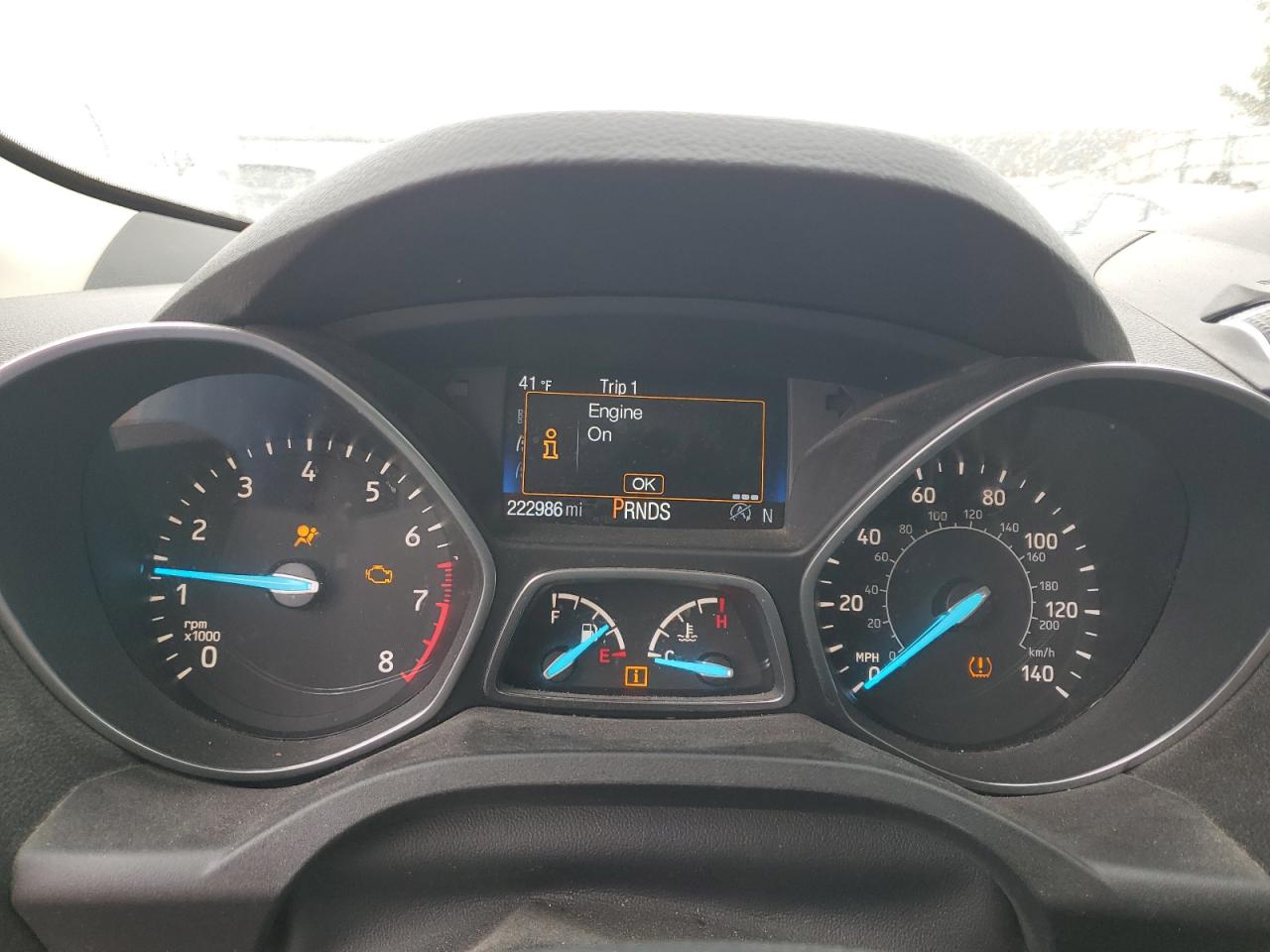 2017 Ford Escape VIN 1FMCU9J9XHUD18954 Copart auction photo, front end / side damage thumbnail 9