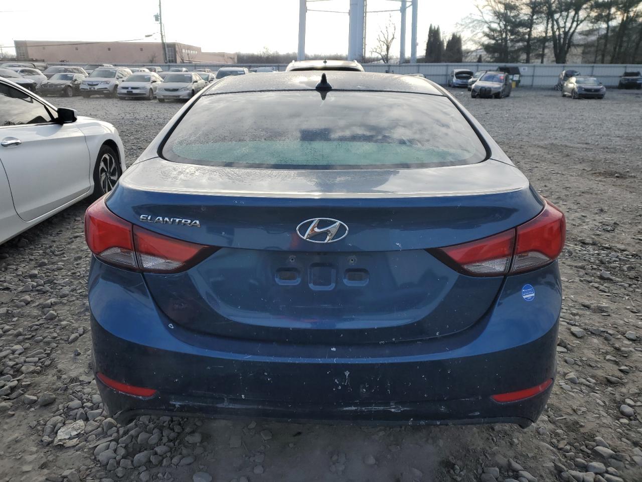 2014 Hyundai Elantra VIN KMHDH4AE7EU117663 Copart auction photo, front end damage thumbnail 6