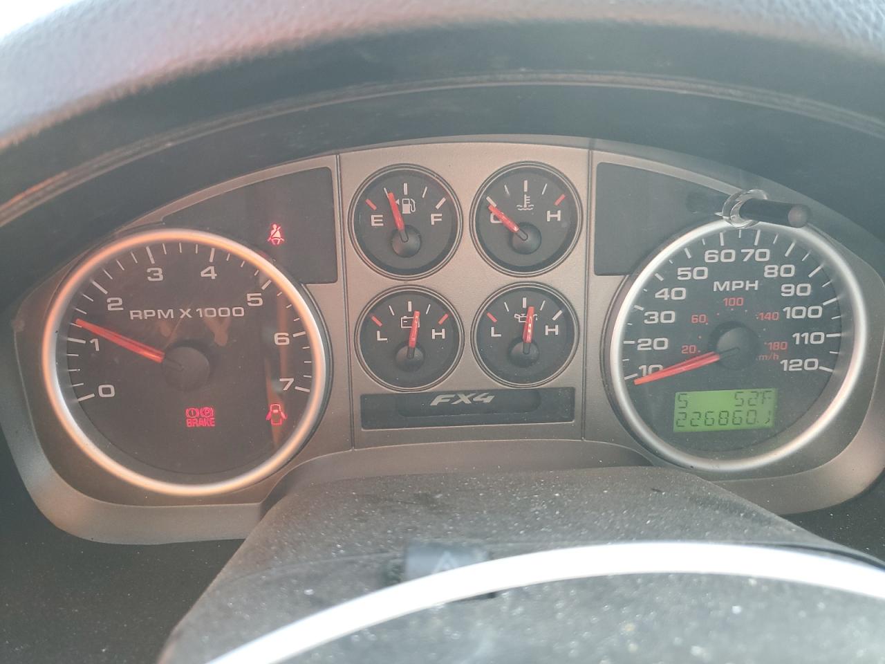 2005 Ford F-150 VIN 1FTPW14575FA67353 Copart auction photo, front end / rear end damage thumbnail 9