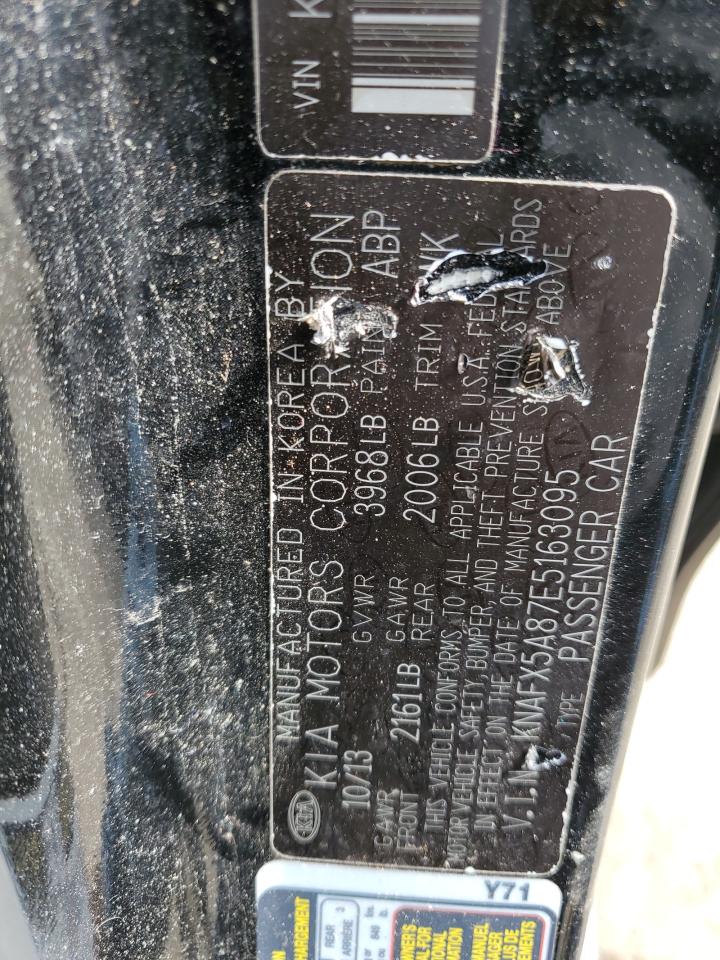 2014 KIA Forte VIN KNAFX5A87E5163095 Copart auction photo, front end damage thumbnail 14