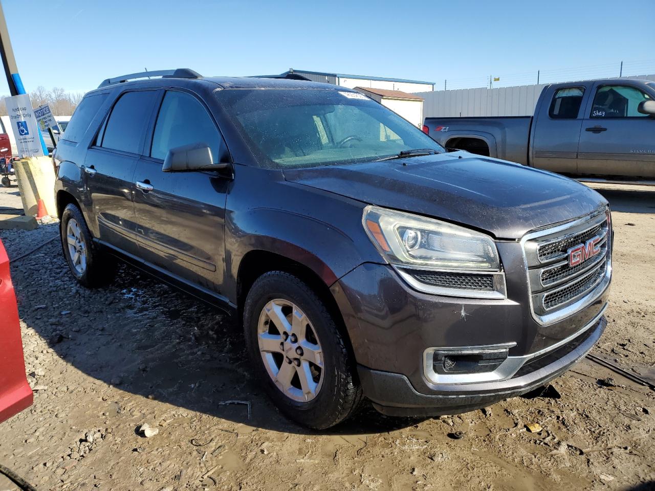 2014 GMC Acadia VIN 1GKKRNED8EJ187601 Copart auction photo, front end damage thumbnail 4