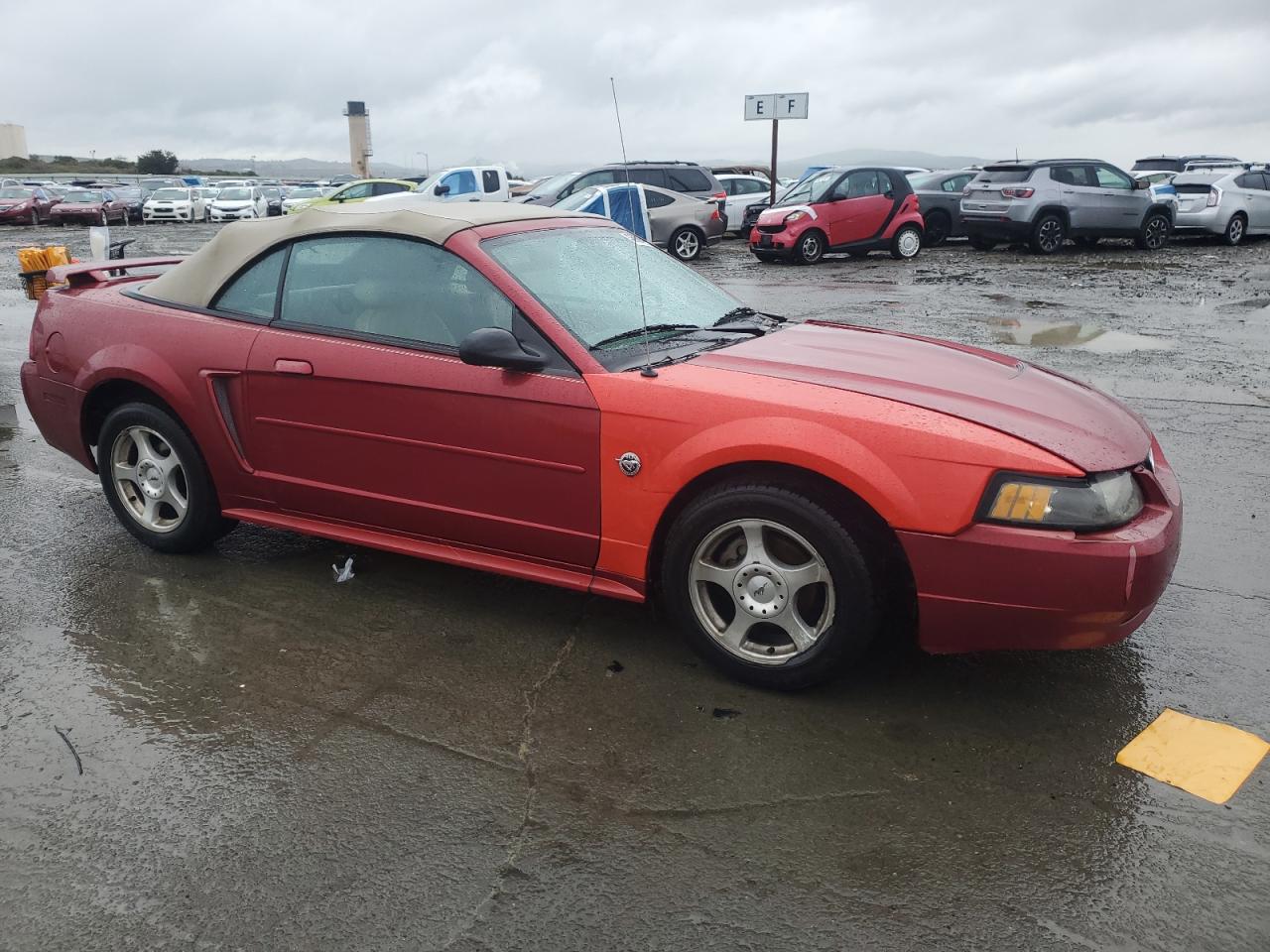 2004 Ford Mustang VIN 1FAFP44634F159776 Copart auction photo, front end / damage history damage thumbnail 4