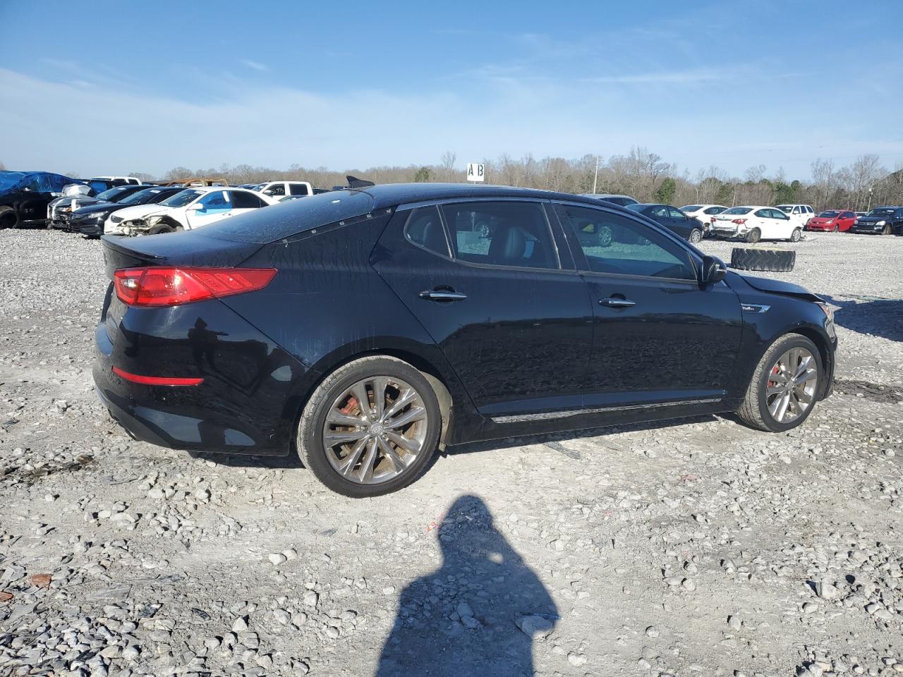 2015 KIA Optima VIN 5XXGR4A67FG459791 Copart auction photo, front end damage thumbnail 3