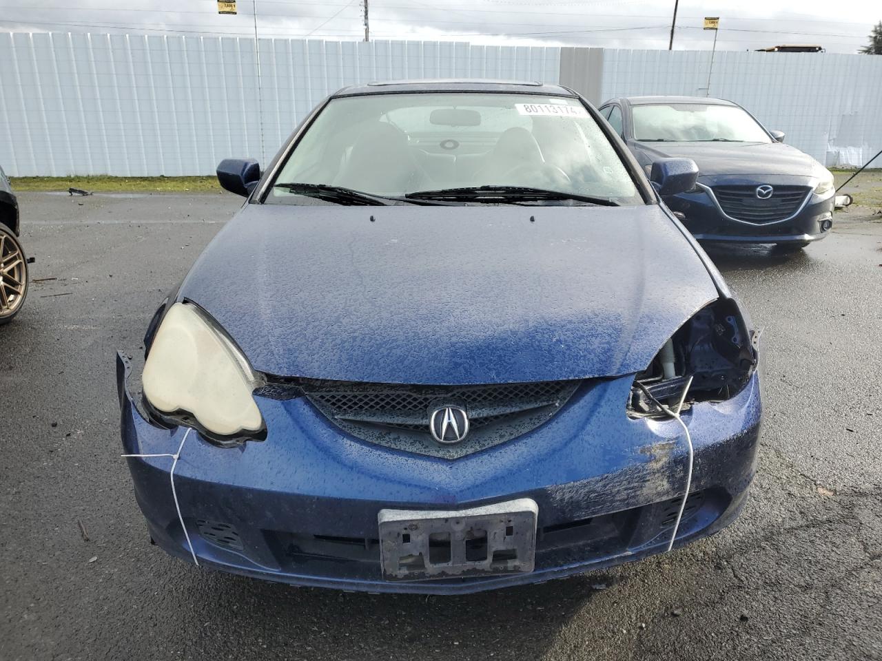 2002 Acura RSX VIN JH4DC54872C042333 Copart auction photo, front end / all over damage thumbnail 5