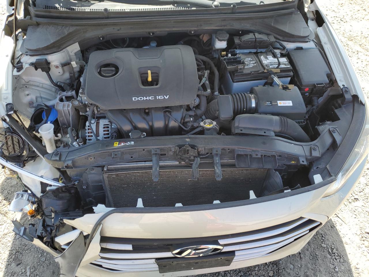2017 Hyundai Elantra VIN KMHD84LF1HU209670 Copart auction photo, front end / side damage thumbnail 11