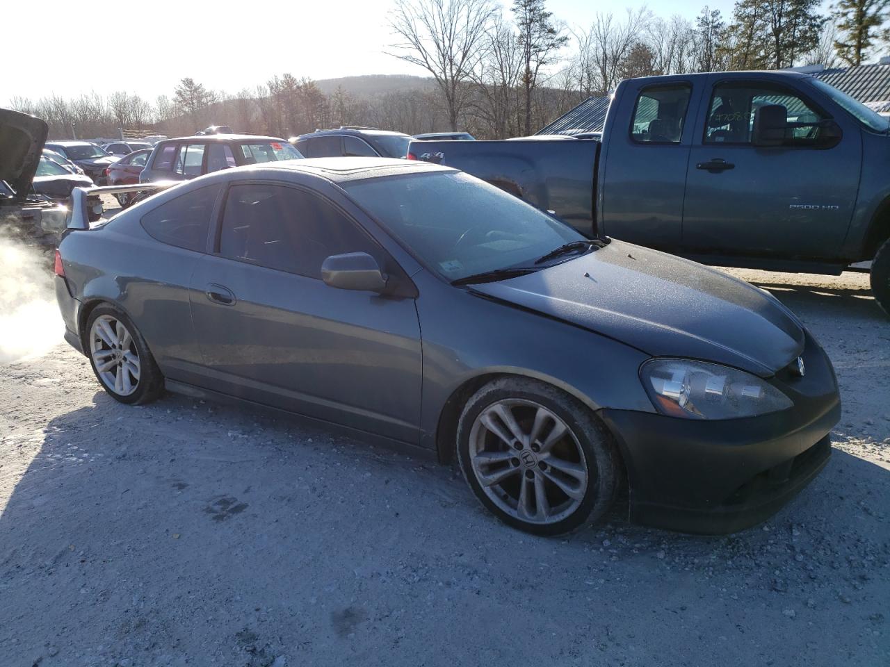 2006 Acura RSX VIN JH4DC54896S010429 Copart auction photo, side / front end damage thumbnail 4
