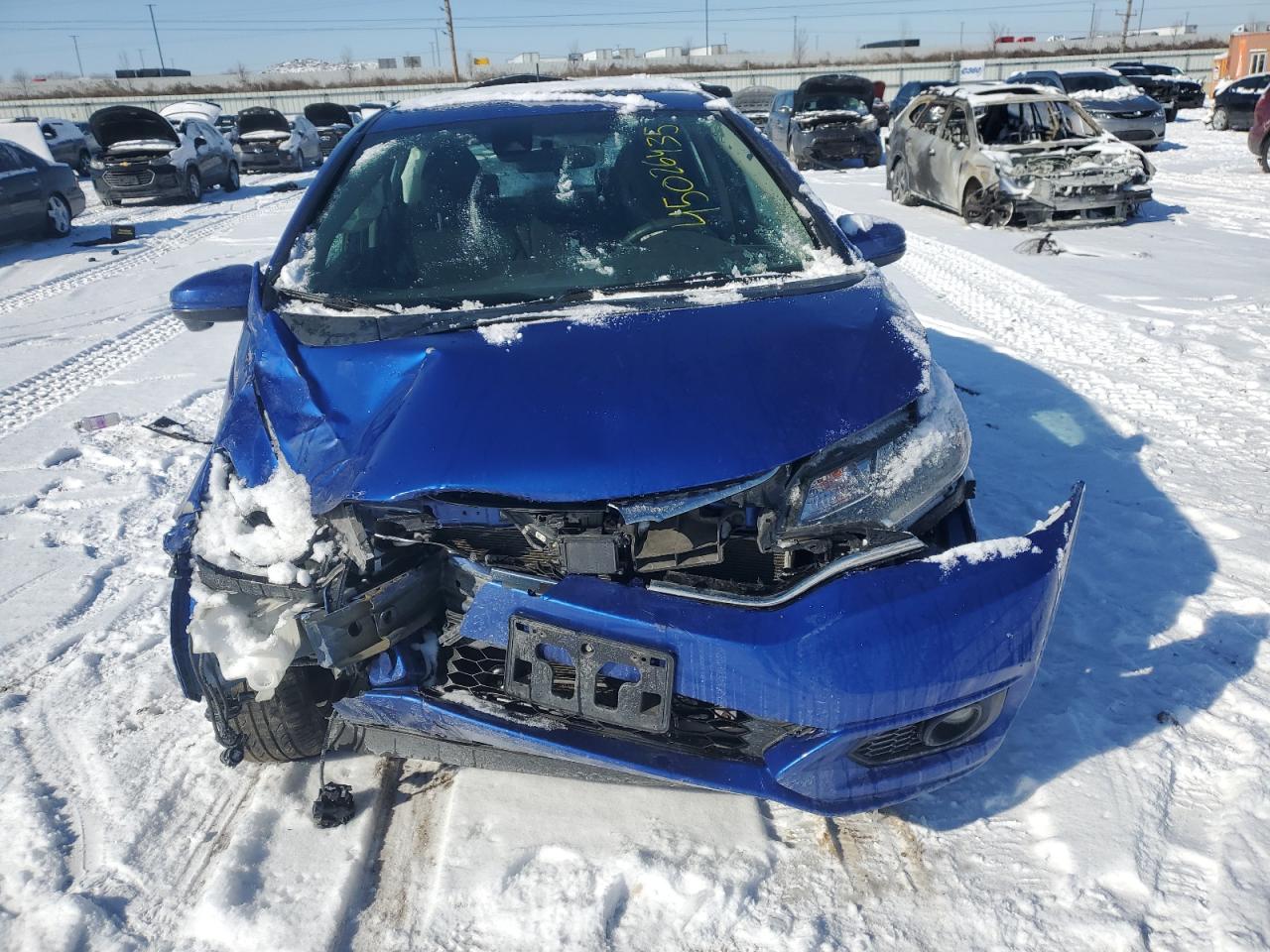 2019 Honda Fit VIN 3HGGK5H85KM743383 Copart auction photo, front end damage thumbnail 5
