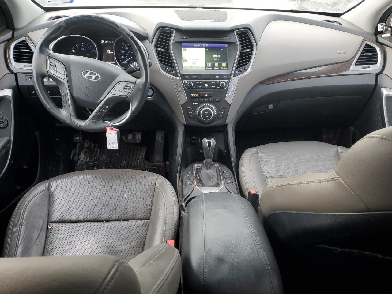 2017 Hyundai Santa Fe VIN 5XYZW4LA0HG388399 Copart auction photo, front end damage thumbnail 8